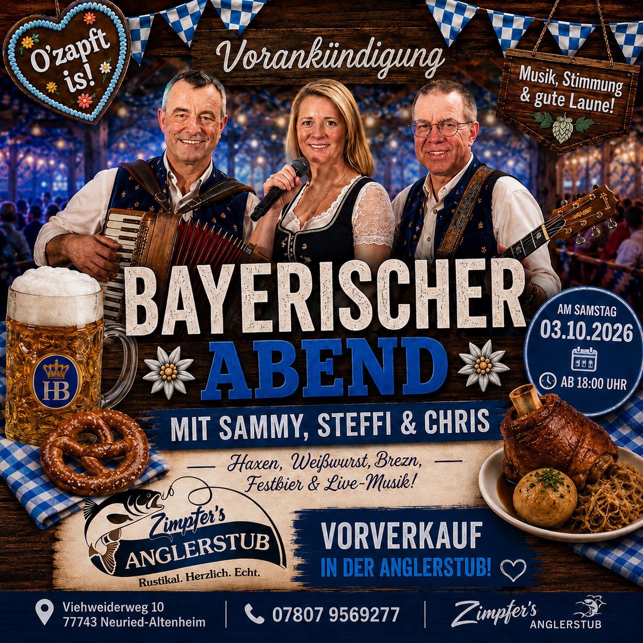 Bayerischer Abend – Zimpfer's Anglerstub