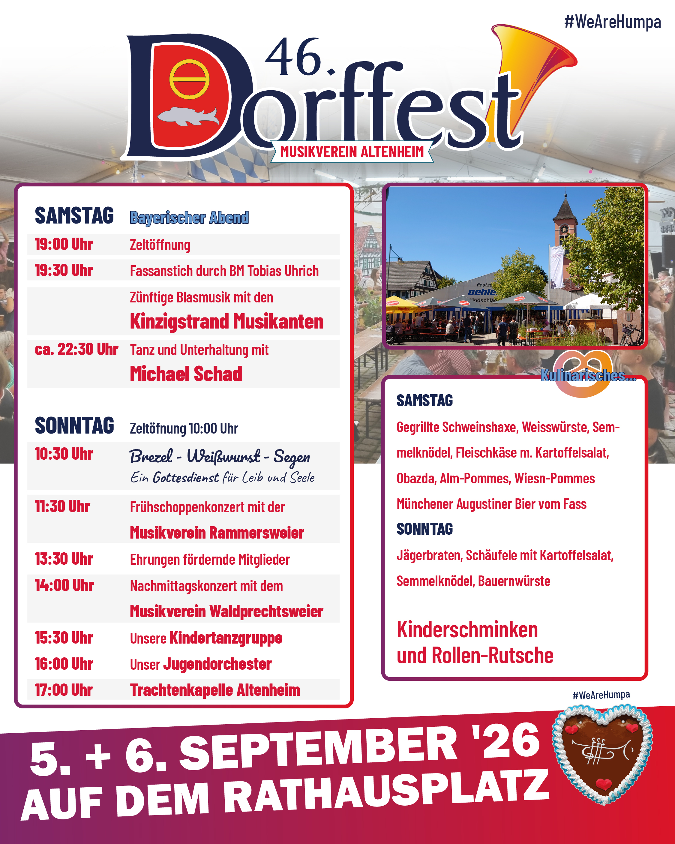 46. Dorffest Altenheim – Programmflyer